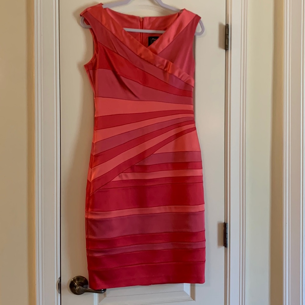 Jax satin dress shades of pink